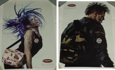 2x Poster Eastpak, Motiv Weiblicher Zombie, M&auml;nnlicher Zombie (59x42cm)