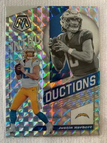 JUSTIN HERBERT 2020 Mosaic Introductions Silver Mosaic Rookie Chargers RC #13