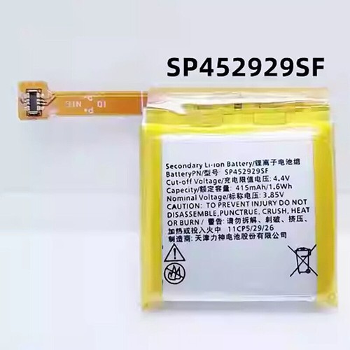 SP452929SF New Rechargeable 415mAh For Ticwatch Pro 4G Smart Watch Battery
