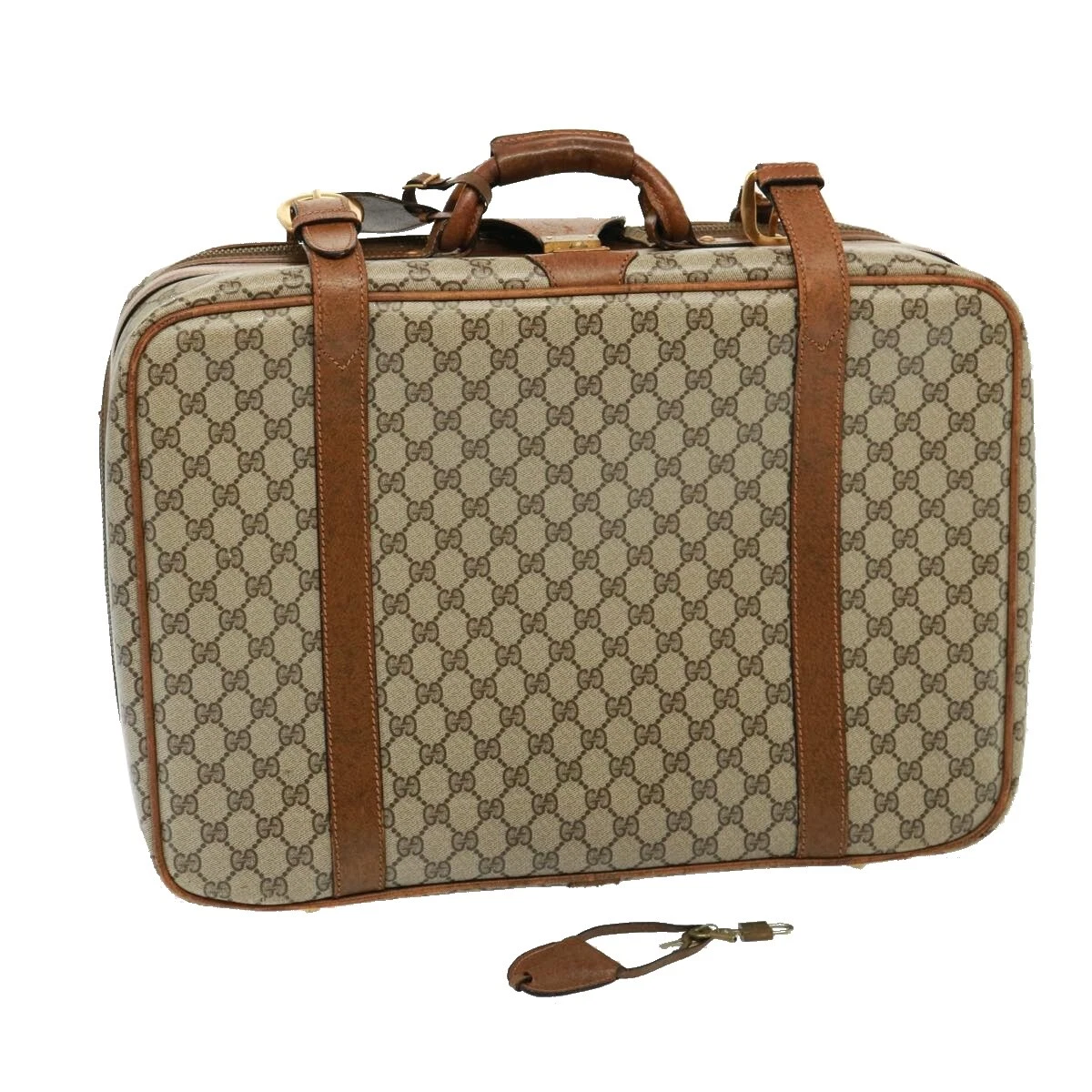Sac GUCCI GG Supreme Boston PVC beige authentique mr177