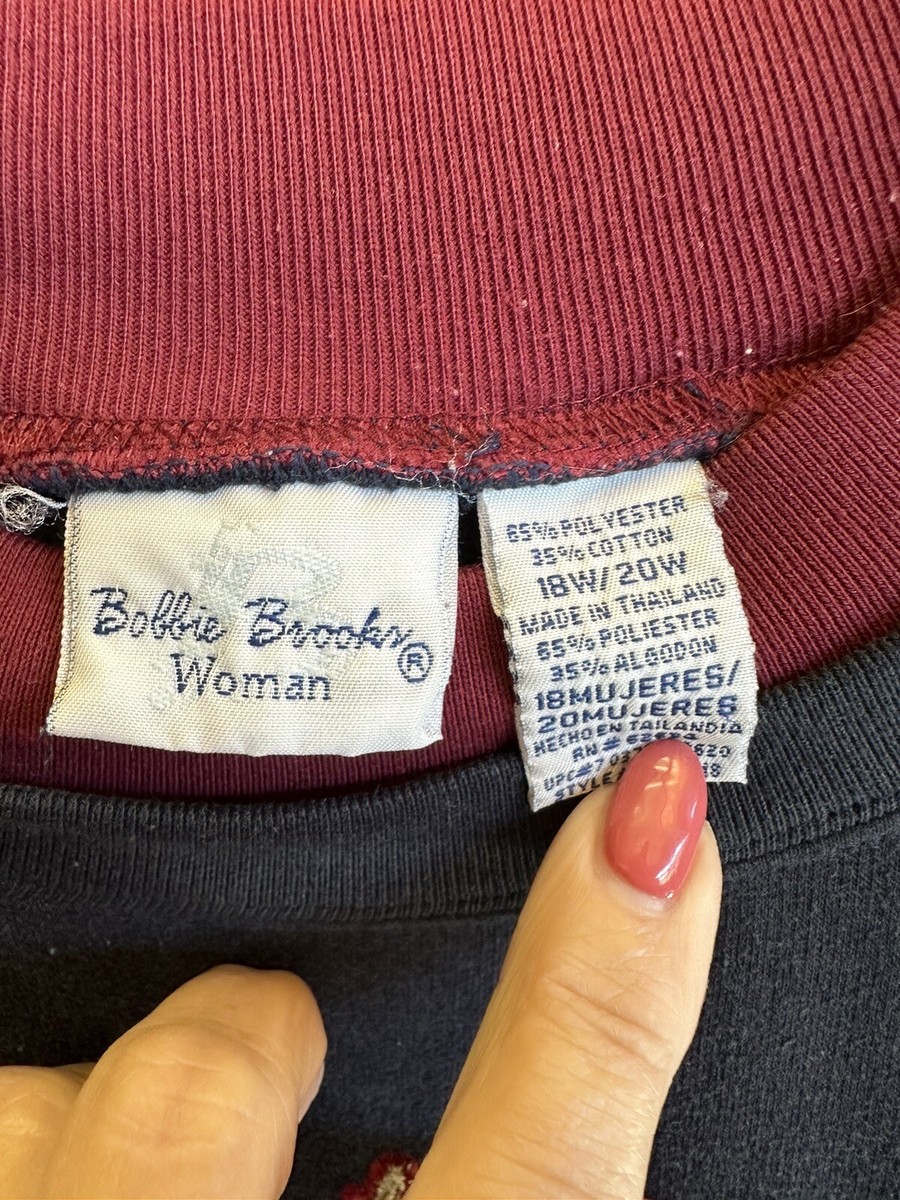 Vintage 90s Bobbie Brooks Crew Neck Sweatshirt Womens 18W