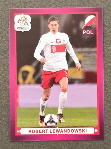 Pegatina de novato de Robert Lewandowski No. 77 UEFA EURO 2012 PANINI Polonia-Ucrania - Imagen 2 de 3