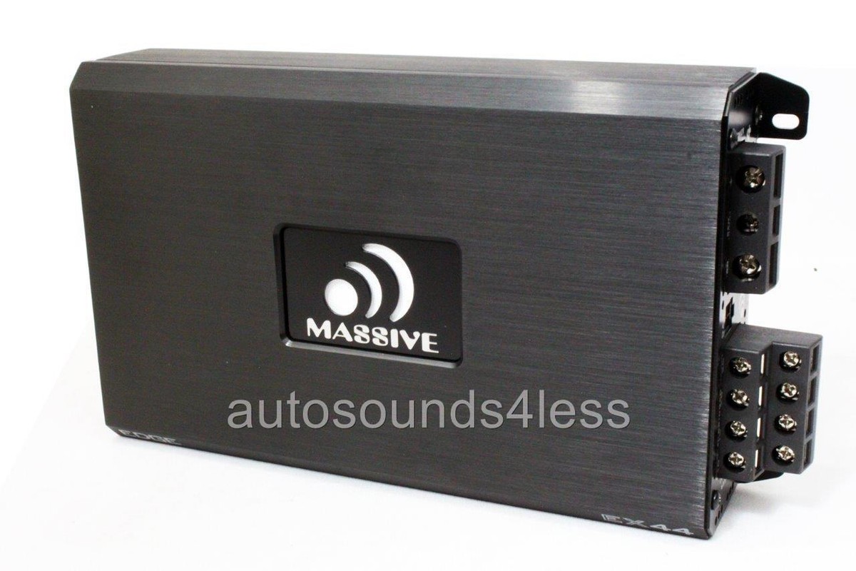 Massive Audio EX44 Edge Series 800 Watts 4-Channel Car SQ Audio