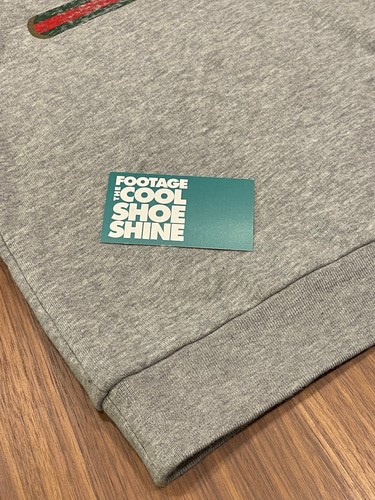 2019 CHILDREN'S GUCCI HOODED SWEATSHIRT W/ GUCCI LOGO HEATHER GREY RED GREEN 8 - Picture 6 of 15