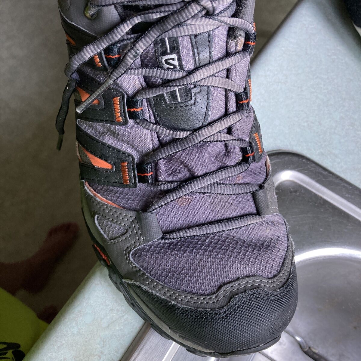 GTX 327305 Goretex Trekking Hiking Shoes Men's Size 10 Gray Black | eBay
