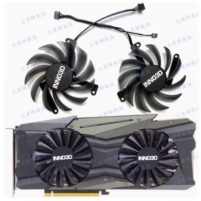 For INNO3D RTX3080 10GB TWIN X2 OC Black Gold Edi Graphics Card Fan CF-12915S
