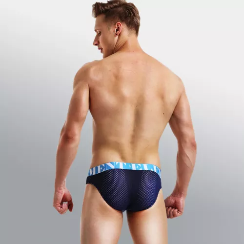 Mens Sport Underwear Bulge Pouch Waistband Briefs Panties Mesh Bikini Underpants - Picture 5 of 17