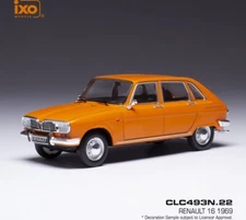 IXO MODELS RENAULT 16 ORANGE 1969 1-43 SCALE CLC493N