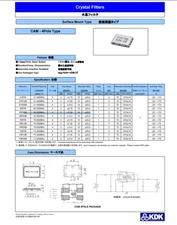 45R20B3 KDK 45 MHz +/- 10 KHz 4 Pole Crystal Filter SMD 7 x 5 mm price per piece