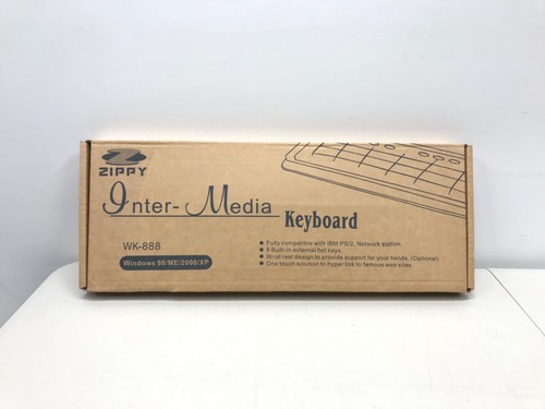 Vintage Zippy WK-88 Inter-Media Desktop Computer Keyboard BRAND NEW IN BOX! - Picture 2 of 4
