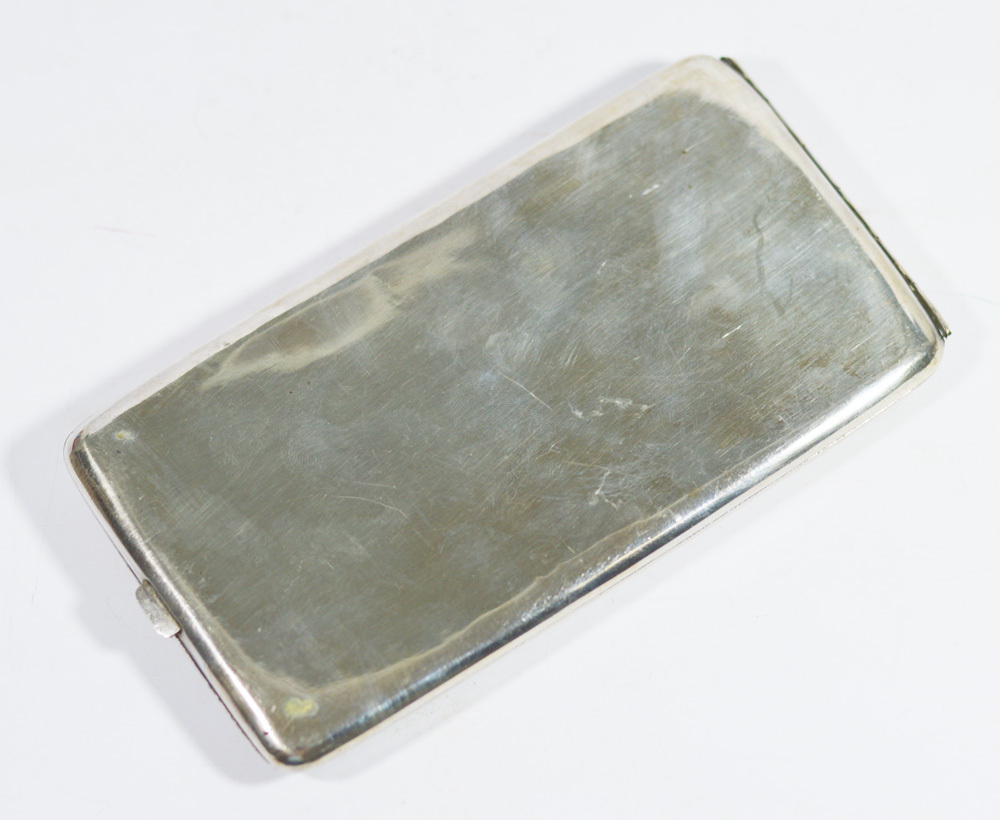 180 GRAMS ANTIQUE CHINESE EXPORT STERLING SILVER CIGARETTE