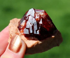 Arcanite Lab Grown Crystals, Red-Brown Twinned Crystals From Poland    4.4 Cm's