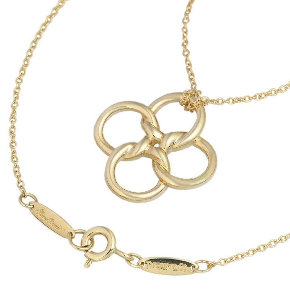 Tiffany & Co. Quadrifoglio  Clover Necklace  K18YG Used