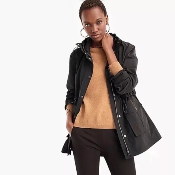 J crew rain hotsell jacket womens