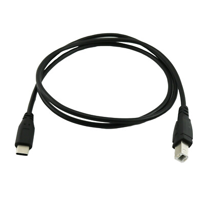 USB 3.1 Type C Male to USB 2.0 B Male Printer Scanner Data Connector Cable 3ft