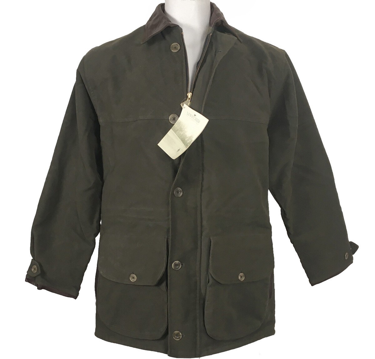 NEW Lewis Creek Moleskin Jacket! Sm Green Scotland Made Roomy