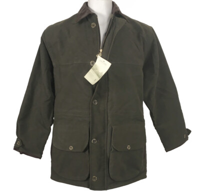 NEW Lewis Creek Moleskin Jacket! Sm Green Scotland Made Roomy