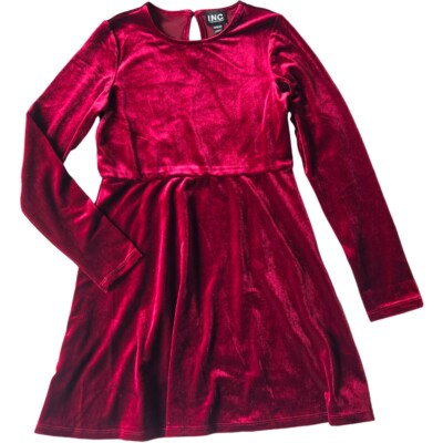 I.N.C. International Concepts Girls Velvet Long Sleeve Dress, Size M (10/12) | eBay I.N.C. International Concepts Girls Velvet Long Sleeve Dress, Size M (10/12) | eBay