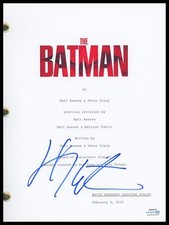 Jeffrey Wright "The Batman" AUTOGRAPH Signed 'Lt. Gordon' Script Screenplay ACOA