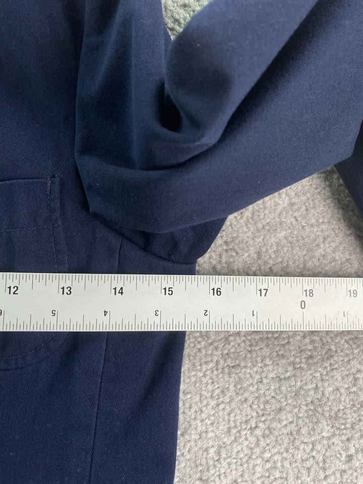 Blazer polo vintage Ralph Lauren masculino pequeno azul algodão lona designer esporte - Imagem 2 de 4