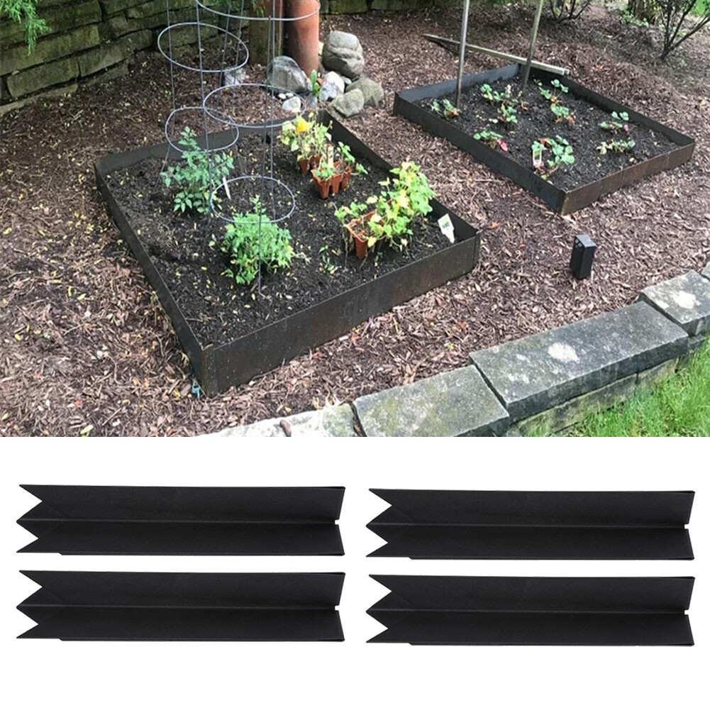 Secure Corners Beautifully with 10 Connector Clips for Steel Landscape Edging eBay