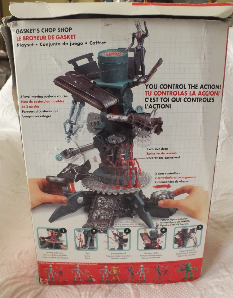 Robots Gasket's Chop Shop Playset in Box Mattel 20th Century Fox 2005 Foto 4 de 4