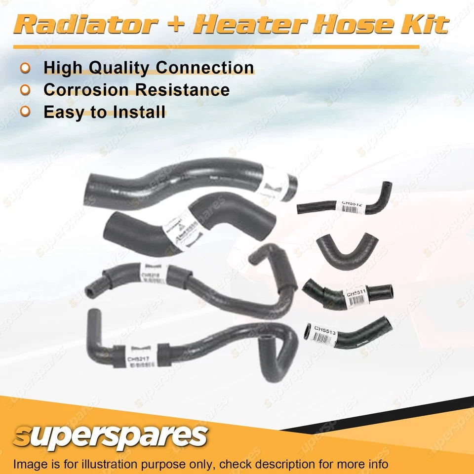 Superspares Hose Set for Holden Colorado RC Rodeo R9 RA 3.0L 4JJ1TC 4JH1TC 01-12