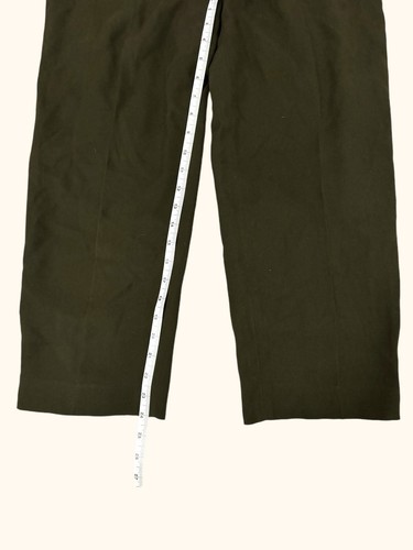 Lauren Ralph Lauren Petites 10P Bay Leaf Green Silk Womens Chino Pants NWT - Picture 12 of 13