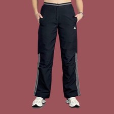 Y2K Adidas Vintage Women's Track Pants - XS Sportswear Light Windbreaker Pants