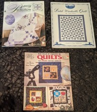 Lot of 3 Quilting Quilt Books Crafts Baatz Quilt In A Day Quick Quilts