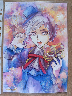 AURORA WIENHOLD ORIGINAL AQUARELL WATERCOLOR BUNGOU STRAY DOGS 2 ANIME MANGA