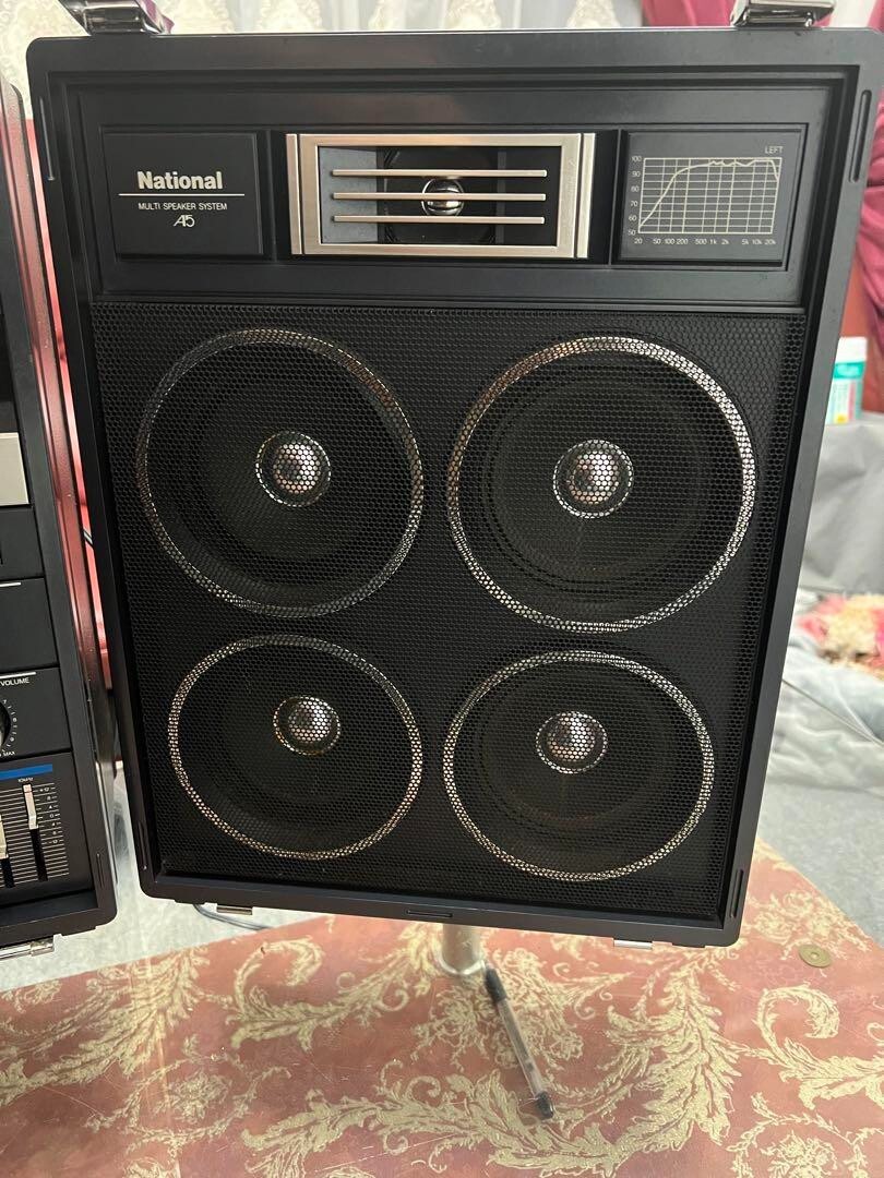 National ラジカセ RX-A5 MULTI SPEAKER SYSTEM National RX-A5 W Jumbo Radio Multi-Speaker Fully