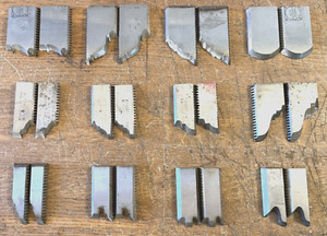 (12) Sets Forest City Tool Lock Edge Shaper Collar Knife - Hickory, N.C.