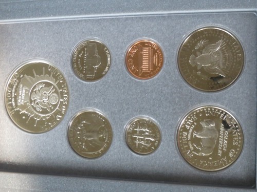 1991 Mount Rushmore Prestige Proof Set Silver Dollar U.S. Mint Box COA ~# B1-3 - Picture 5 of 6