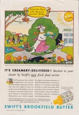 Rushed to your dealer by Swift: Brooksie the Cow ad 1933 GH