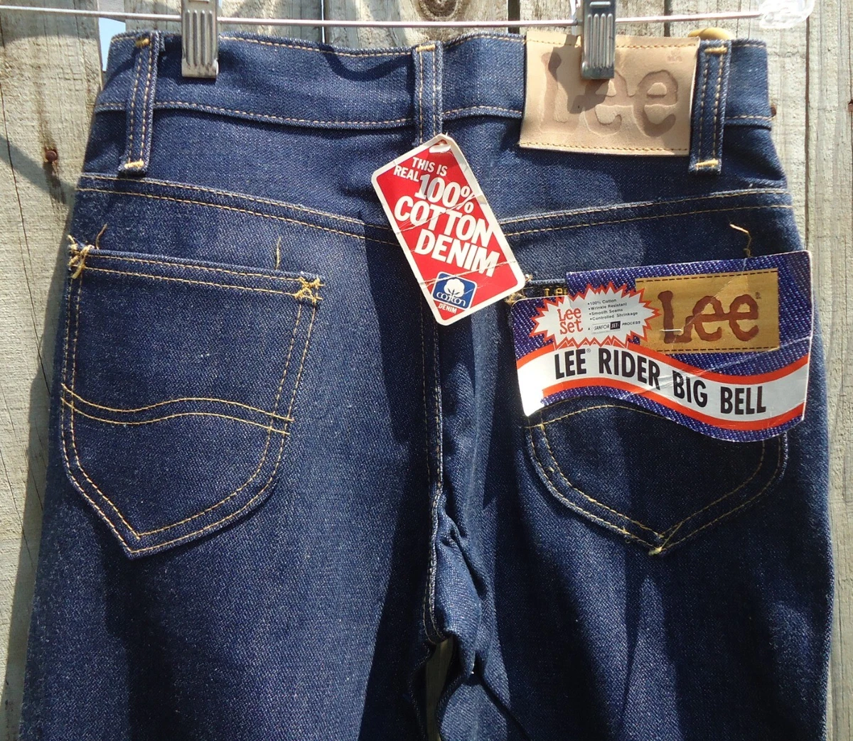 NOS Vtg 70s Lee Riders Boy's Jeans 25/30 USA Made Oldstock