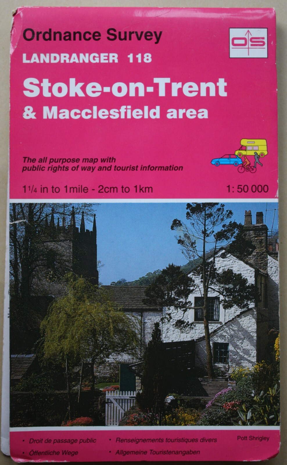 Ordnance Survey Landranger 118 Stoke-on-Trent & Macclesfield area 3rd issue