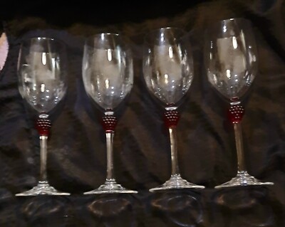 VINTAGE SET OF FOUR ELEQUENT CHAMPAIGN FLUTES~ SENT BY PRIORITY MAIL