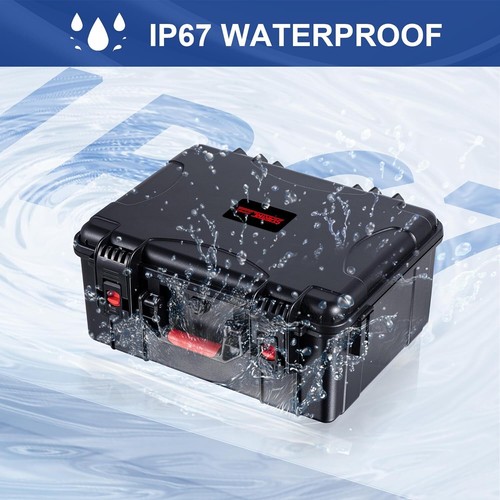 Waterproof Carrying Case for PS5 Slim Console Controller Travel Hard Shell Case - Picture 6 of 9