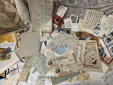 JUNK JOURNAL VINTAGE EPHEMERA LOT THE MAGNIFICENT PAPER PILE 350+ PIECES
