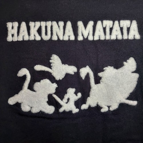 Disney Girl Sweatshirt S Lion King Hakuna Matata Sherpa Graphics Black Long Slve - Picture 4 of 9