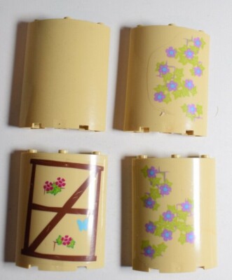 Lego 30562 Panel Curved 4x4x6 Corner Round Select Colour Pack of 4