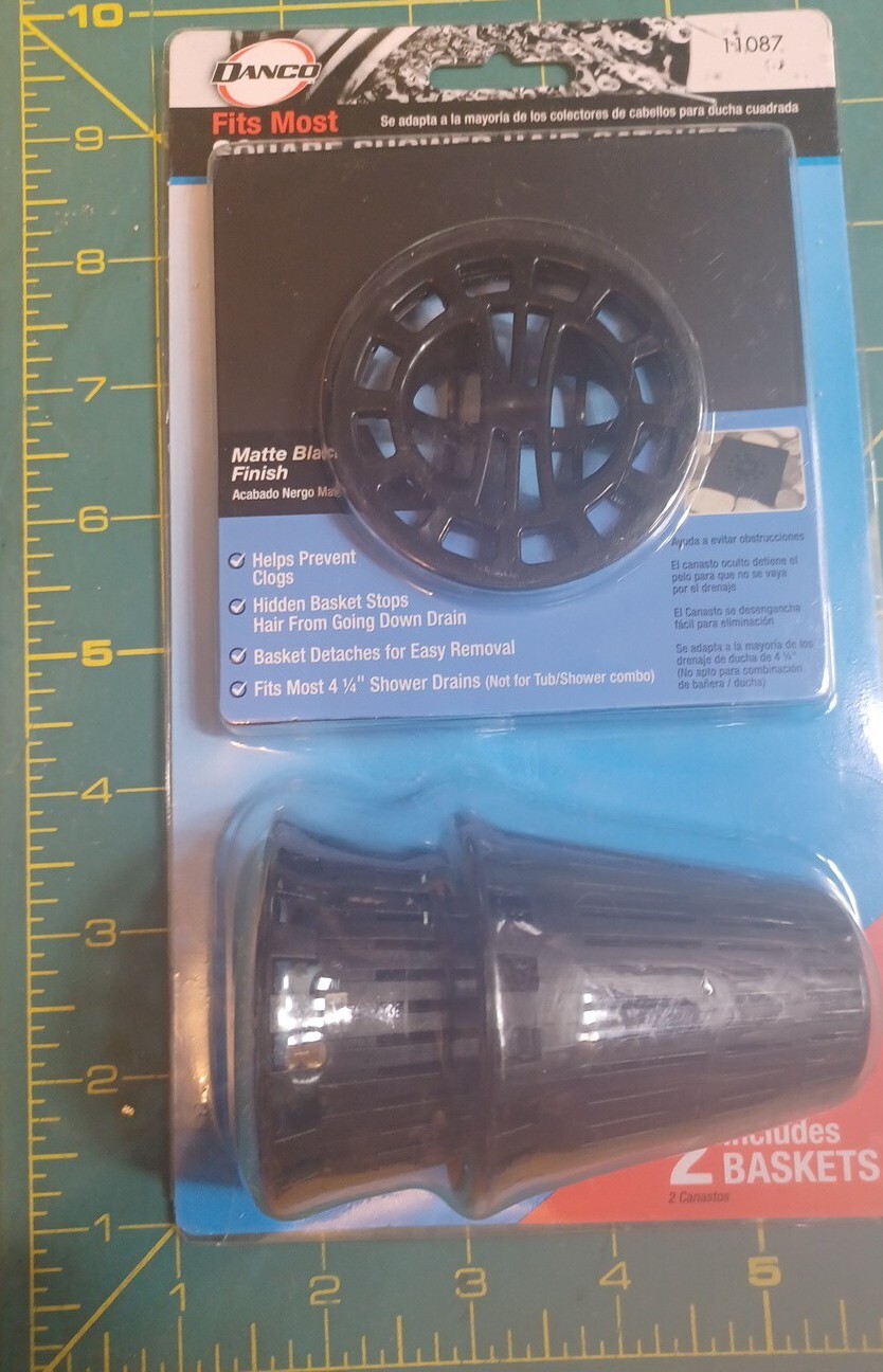 Danco Square Shower Drain Hair Catcher for StandAlone Shower Drain