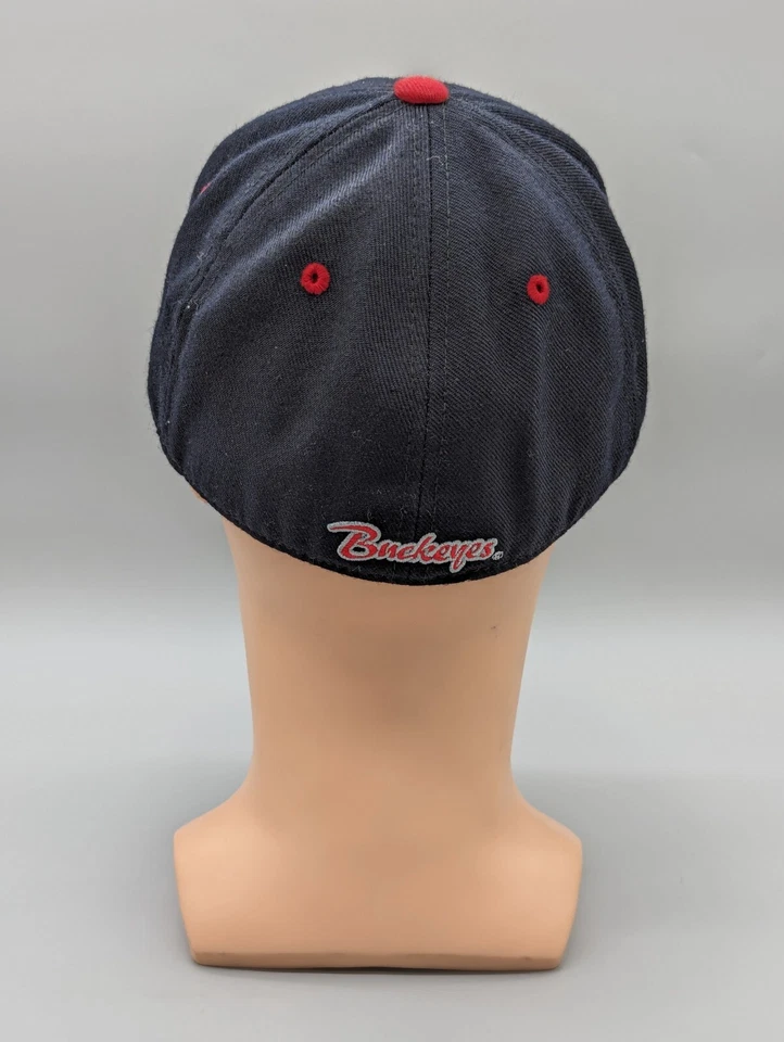 Zephyr College Baseball Football Black Ohio State Buckeyes Fitted Cap Hat 7 1/4 - Image 4 of 4