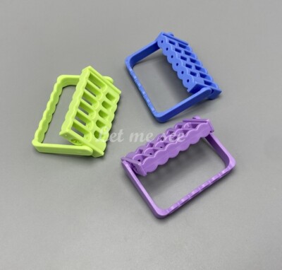 Dental 6 Holes Bur Endo Files Block Holder Stand Sterilizing Disinfection Box