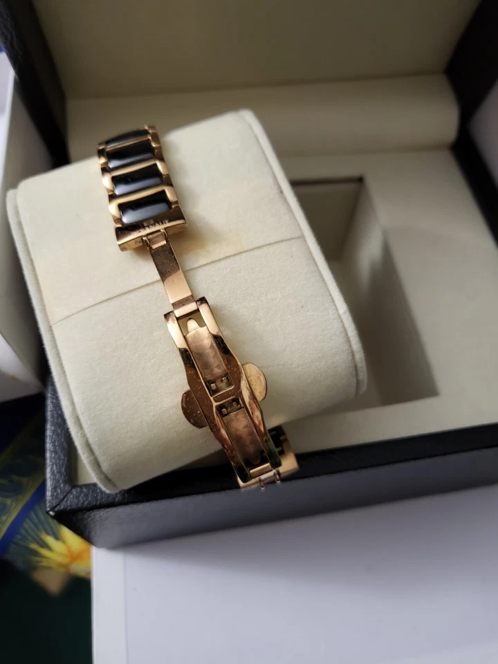 Oceanaut hightech ceramic black/rose gold watch women genuine w/box &extra links - Image 3 of 4