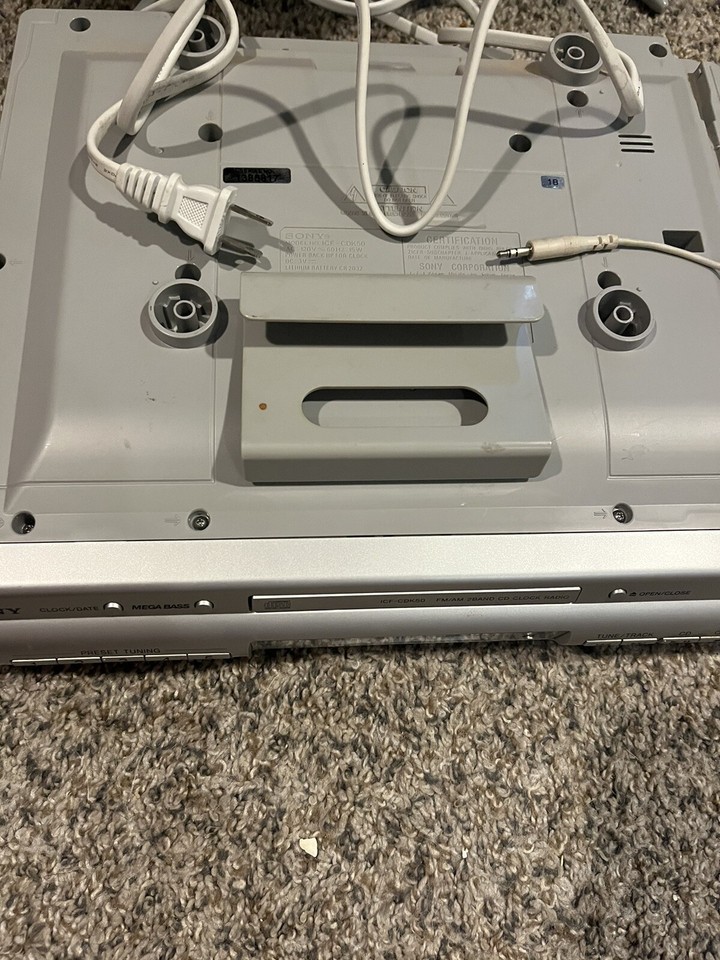 Sony ICFCDK50 Under Kitchen AM/FM Radio CD Player Clock Tested Works eBay