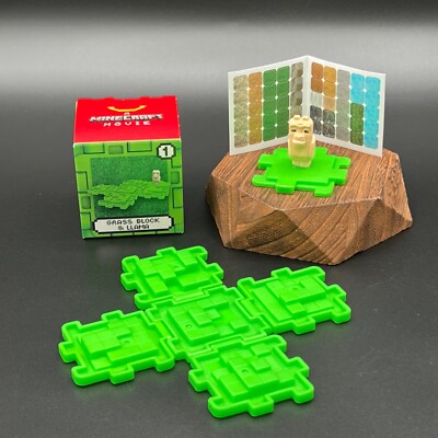   2025 McDonald's Minecraft Movie Happy Meal Grass Block & Llama w Stickers  
