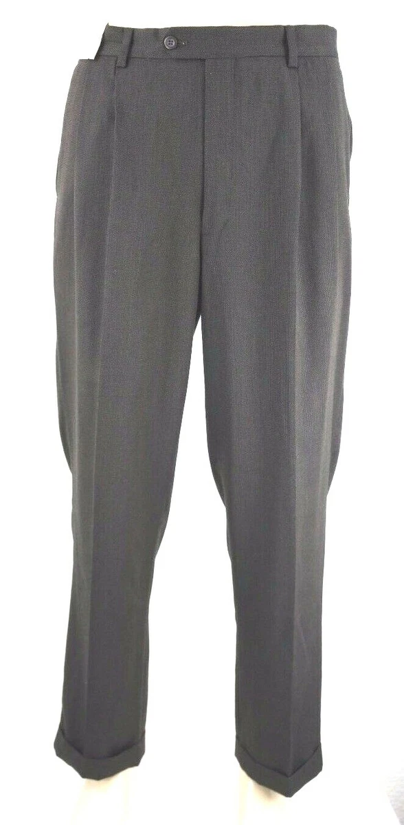 Pantalon David Taylor Homme – Taille 34x29 – Coupe Classique Plissée – Bleu – Neuf