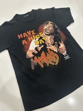 1999 Vintage WWF Mankind Mick Foley Have A Nice Day T-Shirt Cactus Jack